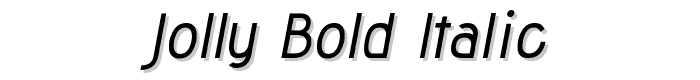 Jolly Bold Italic font